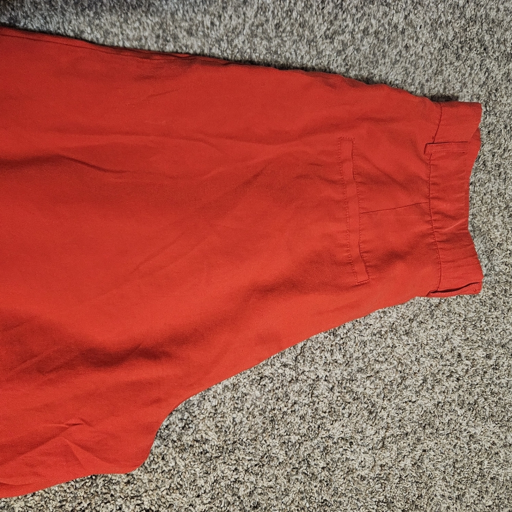 Zara Red Wide Leg Pants - Picture 11 of 11